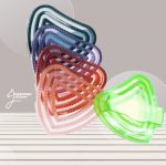 RUBBER CURRY COMB HEART SHAPE