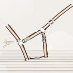 HALTER BASIC, TRICOLOURED, BROWN